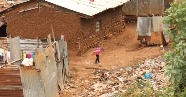 Afrykanin Dzieckiem Nairobi Kenia Marca 2024 — Wideo stockowe