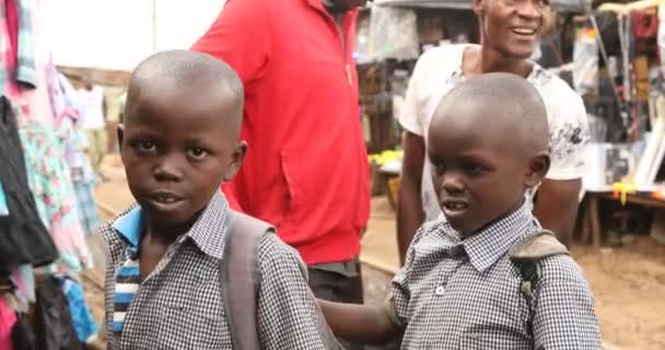 African Black Child Home Nairobi Kenya Africa 5Th March 2024 — Stock Video