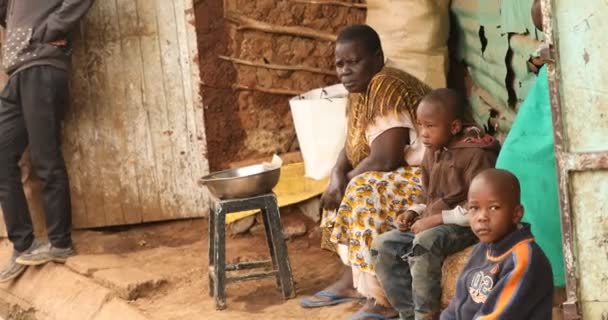 Αφρικανική Μητέρα Και Παιδί Ναϊρόμπι Κένυα Αφρική Μαρτίου 2024 — Αρχείο Βίντεο