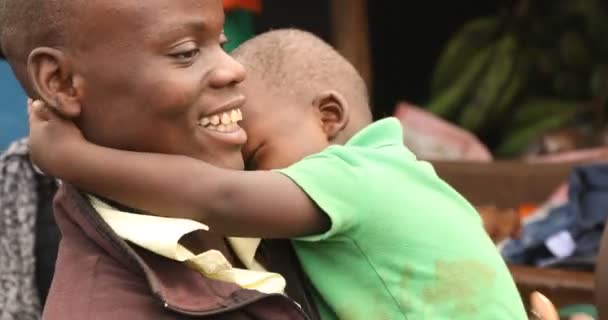 Африканский Ребенком Найроби Кения Марта 2024 Года — стоковое видео