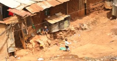 Afrikalı Siyah Çocuk Nairobi Kenya Afrika 'da 5 Mart 2024