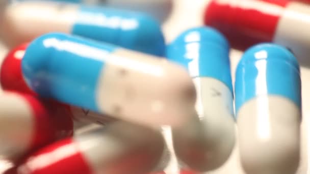 Tabletta Tabletták Gyógyszerészeti Gyógyszer — Stock videók