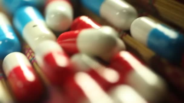 Prášky Tablety Léková Forma — Stock video