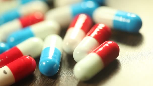 Prášky Tablety Léková Forma — Stock video