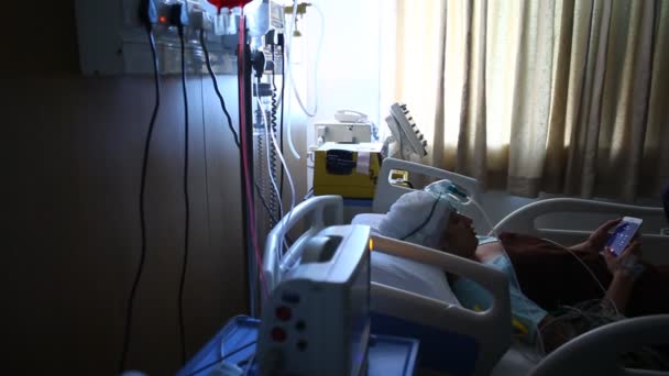ปกรณ โรงพยาบาลใน Icu — วีดีโอสต็อก