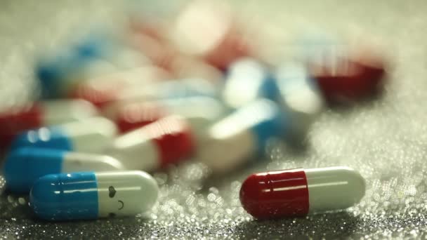 Tabletten Als Medikament — Stockvideo