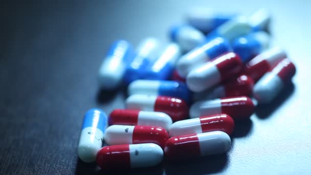 Pastillas Para Tabletas Medicamento Farmacéutico — Vídeo de stock