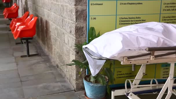 Πτώμα Στο Γενικό Νοσοκομείο Hyderabad Της Ινδίας — Αρχείο Βίντεο