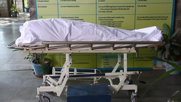 Mrtvé Tělo Všeobecné Nemocnici Hyderabad Indie — Stock video