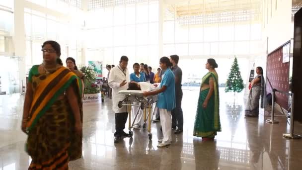 Femmina Con Sangue Ospedale Hyderabad India Marzo 2024 — Video Stock