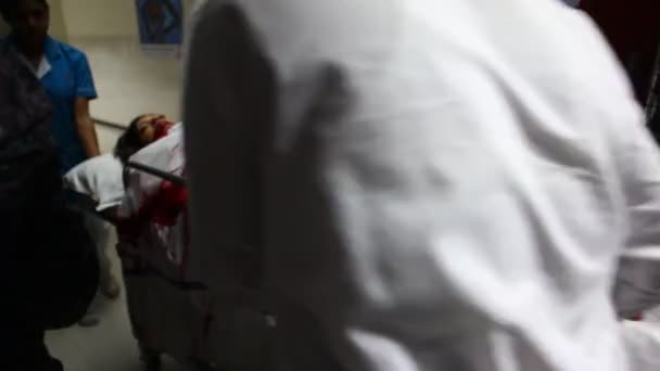 Γυναίκα Αίμα Ένα Νοσοκομείο Hyderabad Ινδία Μαρτίου 2024 — Αρχείο Βίντεο
