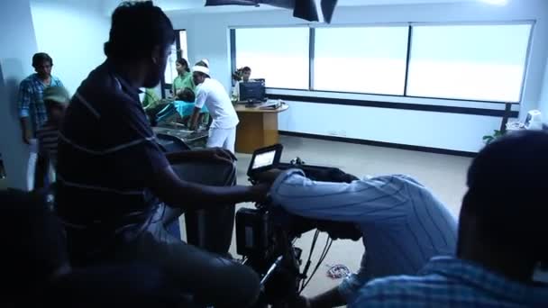 Sylwetka Ludzi Szpitalu Hyderabad Indie Marca 2024 — Wideo stockowe