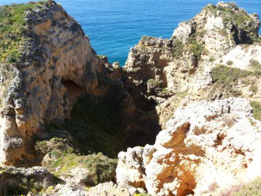 Coast of Algarve Near Lagos Portugal clipart