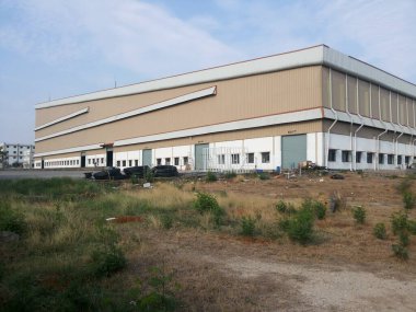 Modern yazılım binasının dış yüzeyi