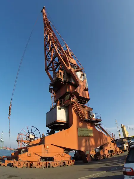 stock image Heavy Cranes at Harbor