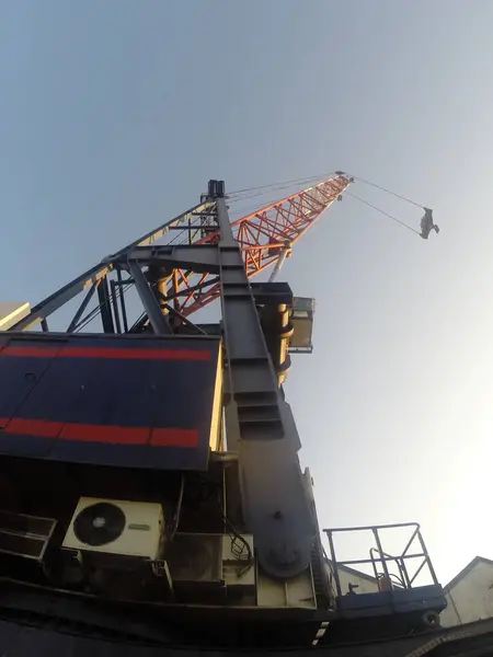 stock image Heavy Cranes at Harbor