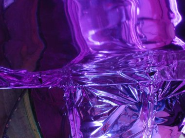 Soyut Gümüş Kağıt Doku Makro