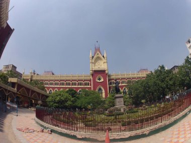 Establishing Shot of Court House Kolkata India clipart