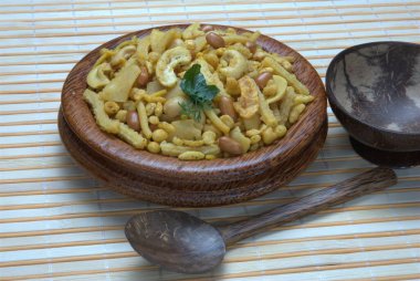 Hint kahvaltısı atıştırmalıkları. Yakın plan.