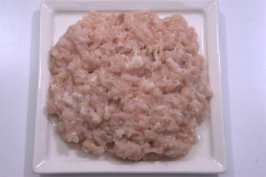 Dilimlenmiş Tavuk Göğüs Beyaz Arka plan Stüdyosu