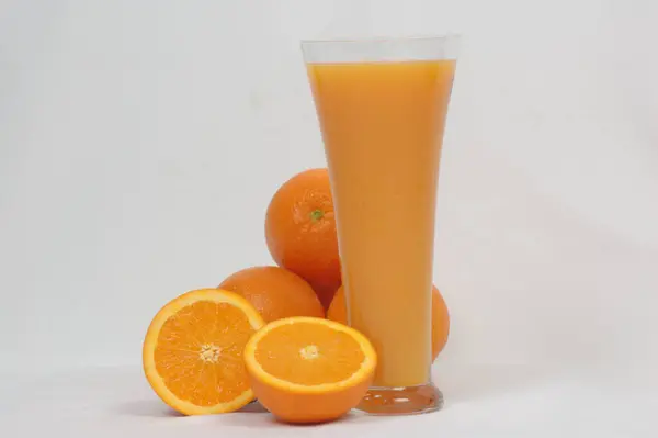 stock image Orange Juice in a glass studio shot