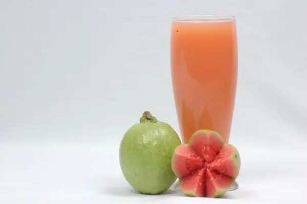 stock image Guava Fruit juice Isolated On White Background