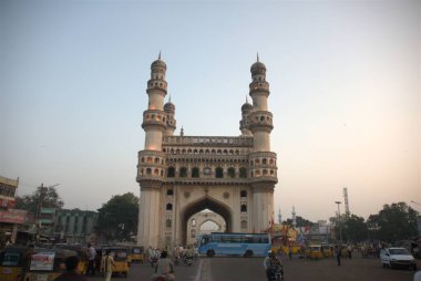 Heritage Construction Charminar Hyderabad India clipart