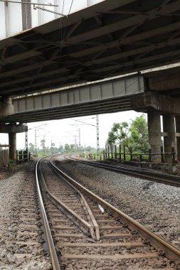 Tren yolu kırsal alanda Hindistan