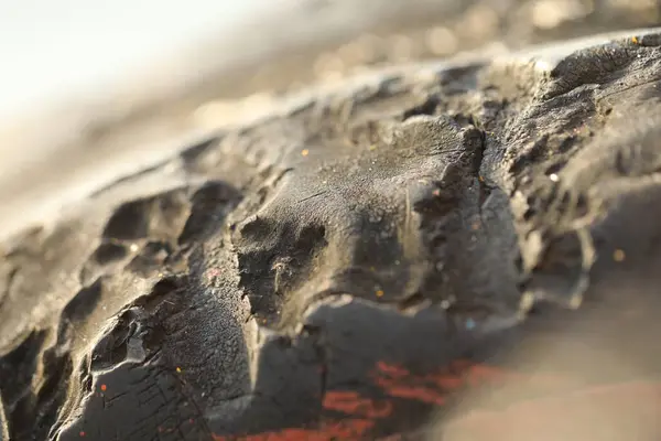 stock image Damaged Tire Macro shot