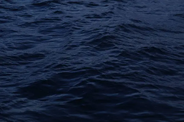 stock image Ocean Waves Sea Water Storm At Night In The Moonlight