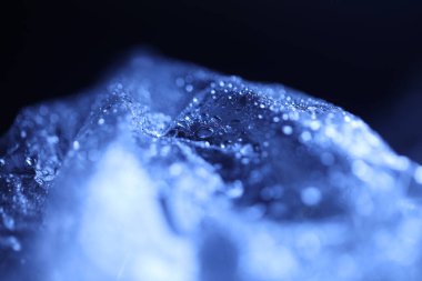 Soyut Mavi Renkli Kağıt Doku Makro Görüntüsü