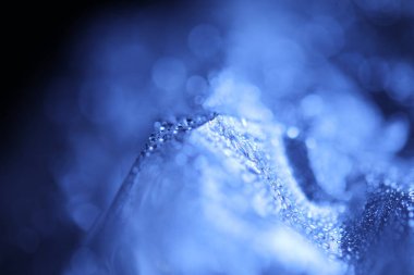 Soyut Mavi Renkli Kağıt Doku Makro Görüntüsü