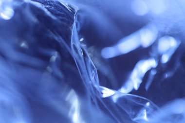 Soyut Mavi Renkli Kağıt Doku Makro Görüntüsü