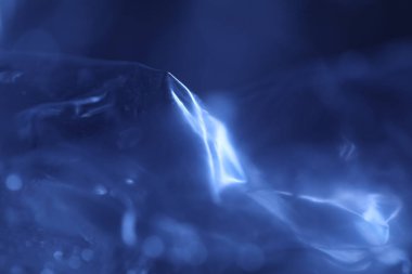 Soyut Mavi Renkli Kağıt Doku Makro Görüntüsü