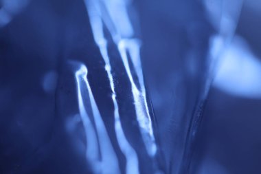 Soyut Mavi Renkli Kağıt Doku Makro Görüntüsü