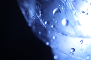 Soyut Mavi Renkli Kağıt Doku Makro Görüntüsü