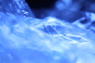 Soyut Mavi Renkli Kağıt Doku Makro Görüntüsü