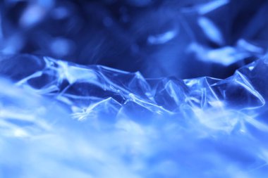 Soyut Mavi Renkli Kağıt Doku Makro Görüntüsü