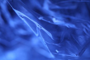 Soyut Mavi Renkli Kağıt Doku Makro Görüntüsü