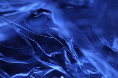 Soyut Mavi Renkli Kağıt Doku Makro Görüntüsü