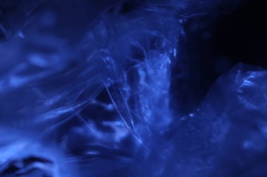 Soyut Mavi Renkli Kağıt Doku Makro Görüntüsü