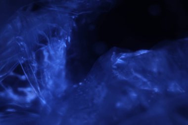 Soyut Mavi Renkli Kağıt Doku Makro Görüntüsü