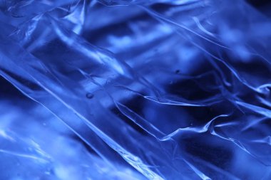 Soyut Mavi Renkli Kağıt Doku Makro Görüntüsü
