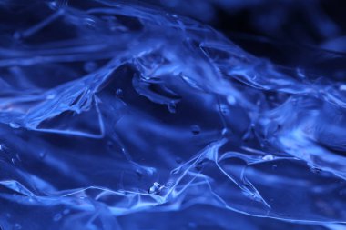 Soyut Mavi Renkli Kağıt Doku Makro Görüntüsü