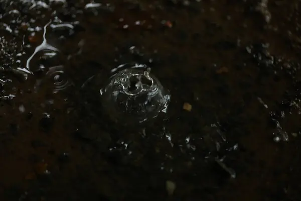 stock image Rain Drops in the water