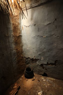 Hasarlı Kırsal Ev Çamur Duvar Dokusu