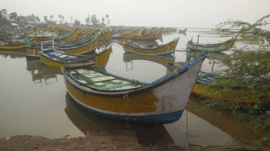 Plajdaki park tekneleri