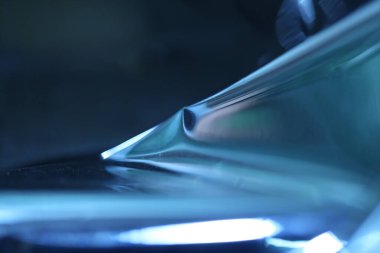 Soyut Gümüş Kağıt Doku Makro