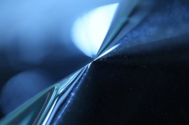 Saydam sayfa silueti Macro çekimi