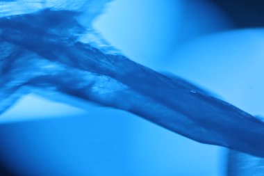 Soyut Mavi Renkli Kağıt Doku Makro Görüntüsü